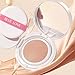BLUE LOVE Cushion Liquid Foundation - Lightweight, Long-Lasting Concealer & Tinted Moisturizer for Flawless Face Makeup, Perfect for Mature Skin (Ivory)
