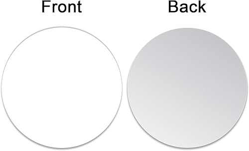 Miniatura 2 de Muka 100 hojas redondas de aluminio en blanco de sublimación de 2.5 pulgadas, tablero de transferencia de calor de aluminio para panca, soporte
