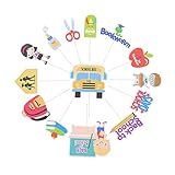 TINEASUR 14個学生向けパーティー用ケーキトッパー バック トゥ スクールデ