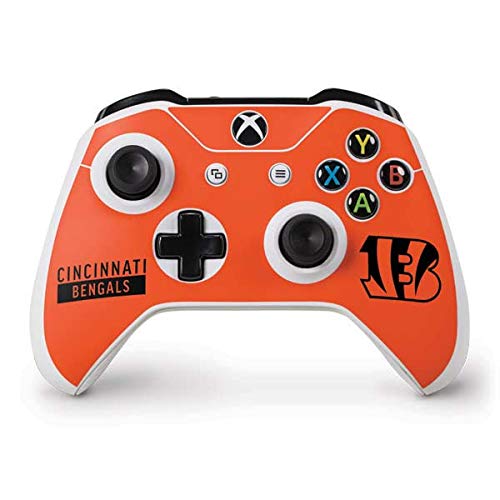 Skinit Decal Gaming Skin Compatible with Xbox One S Controller - Officially Licensed NFL Cincinnati Bengals Orange Performance Series Design