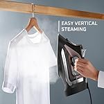 Rowenta Iron Steamer for Clothes, Stainless Steel Soleplate, Iron with Retractable Cord, Black, DW2459 - Image 5