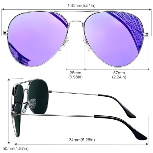 KANASTAL Military Style Sunglasses Men Women Metal Aviation Sun Glasses Polarized UV400 Oversized Shades Holloween Cosplay4