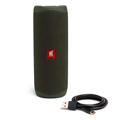 Image of JBL Flip 5 (Green) + Bundle with divvi! Protective Hardshell Case