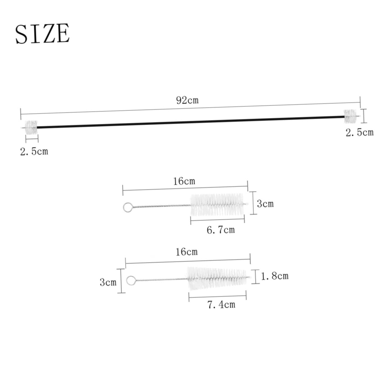 OFFSCH 3pcs Trumpet Cleaning Kit Set with Valve Brush Rope Brush for Effortless Trumpet Maintenance and Sound Quality Improvement