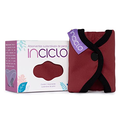 Absorvente Reutilizável Inciclo - Cereja - Noturno