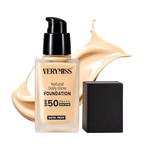 Image of Verymiss Daily Glow Liquid Foundation-03 Beige I Smooth Application I Full Coverage Blendable I Normal to Oily Skin I Vegan I Best Foundation for Women I 30ml