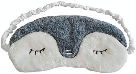 Plush Sleeping Mask Terry-Loop Light Pink Rabbit Soft Blindfold Block Light Eye Mask
