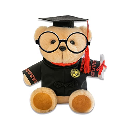 BSNRDX Oso De Peluche De Peluche, Oso de Peluche con Gafas Diploma y Sombrero Doctoral - Peluche Regalo para la Graduación el Instituto o la Universidad 25cm De Juguete Muñeca De Regalo