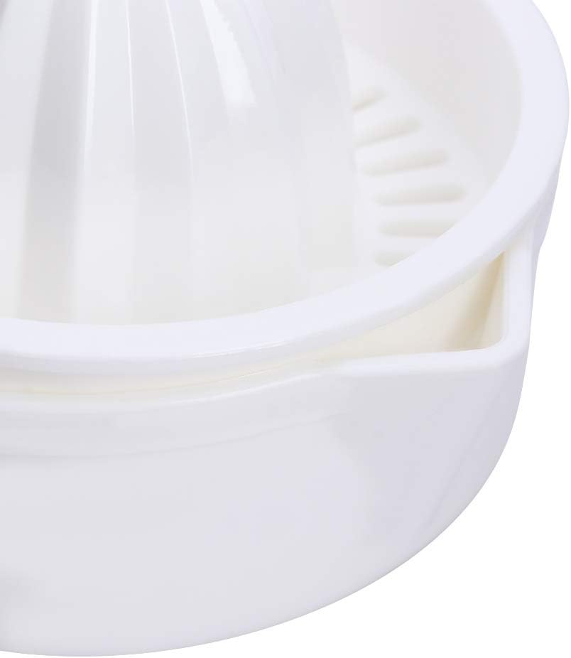 Citrus Orange Juicer,Mini Plastic Double Layer Manual Citrus Juicer Orange Lemon Fruit Squeezer Cup Manual Juicers with Handle Pour Spout Kitchen Tool