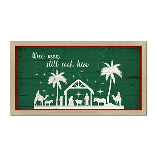 Panneau décoration murale rustique de Noël pour cheminée moderne - 2