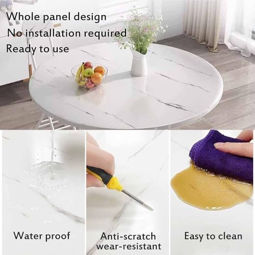 Portable Folding Dining Table for Small Spaces, Round Garden Table φ60/70/80cm, Balcony Patio Side Table, Ideal for Camping, Cooking, Picnic & Outdoor Use