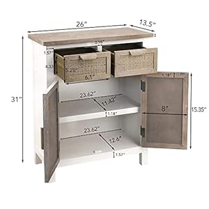 Woodstoragecabinetwith2drawersanddoorsmodernwoodensideboardaccentcabinetfordiningroomlivingroomentryway Urban Country Home Decor Wood storage cabinet with 2 drawers and doors modern wooden sideboard accent cabinet for dining room living room entryway urban country home decor