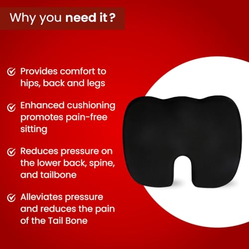 Dr.Ortho Coccyx Seat Cushion Black - Image 5