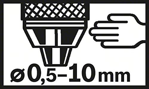 Bosch Professional Schnellspannbohrfutter (2 Hülsen, Spannbereich 0,5-10 mm, Aufnahme 1/2" - 20, Zubehör Bohrmaschine) – Ansicht 3