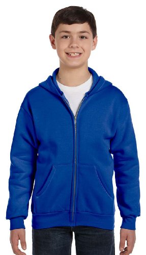 Hanes Youth Casual Full-Zip Hoodie