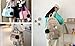 HUIJUFU Cute Cat Plush Keychain for Women - Adorable Cat Key Chain Accessory (black)