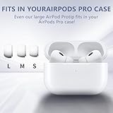 12 Pieces Replacement Ear Tips for AirPods Pro/AirPods Pro 2 Silicon Ear Buds Tips with Noise Reduction Hole, Silicone Ear Tips with Portable Storage Box and Fit in The Charging Case (S/M/L,6 Pairs) - Image 4