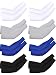 Mudder 8 Pairs Unisex UV Protection Arm Cooling Sleeves Ice Silk Arm Cover(White Black Grey Blue)