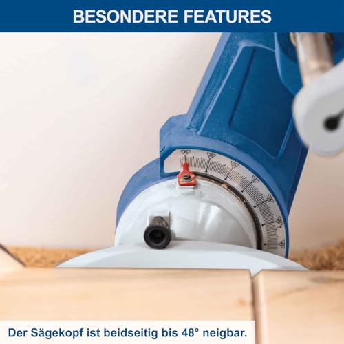 Radial Mitre Saw HM305SL | 2000 W | Height & Cutting Width 340/1040 mm | Blade Diameter 305 mm / 48 Teeth | Progressive Start | High Capacity | For Work of Large Amps