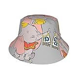 Lsjuee Verstellbare Kid Cap Dumbo Had Tuch zum Aufhängen an seinem Kofferraum, Sonnenhut, Hüte, Strandhüte, breite Krempe, Eimer für Baby, Mädchen, Jungen, Kleinkinder, schwarz