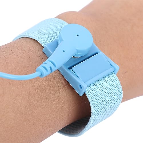 Image of Leadigol 5PCS Antistatic Wrist Strap,Adjustable ESD Wrist Band Reusable Anti Static ESD Wrist Strap Discharge Band