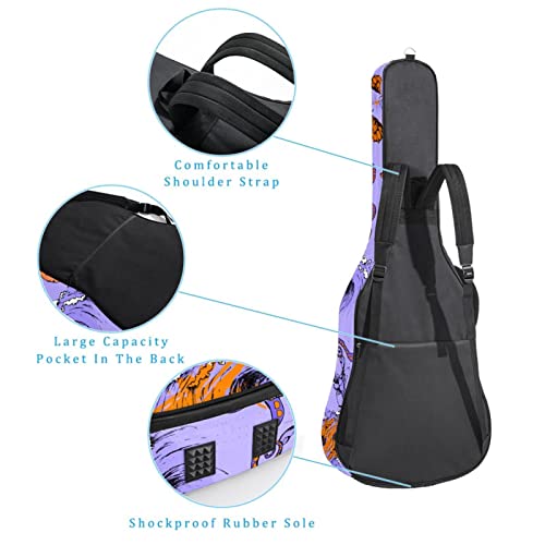 Octopus Seahorse Housse de transport rembourrée imperméable Oxford pour guitare avec bandoulière réglable - Les Beatles, Paul McCartney, John Lennon, RIngo Starr, George Harrison Octopus Seahorse Housse de transport rembourrée imperméable Oxford pour guitare avec bandoulière réglable – Image 4