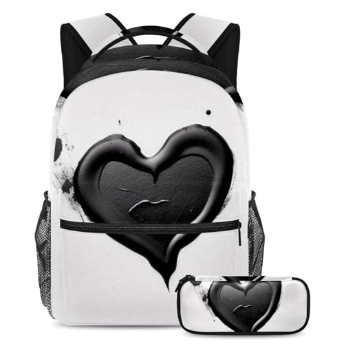 Sac d'école pour adolescents fatigués des sacs lourds, ensemble avec trousse assortie