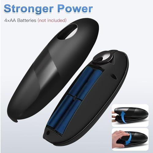 Battery Operated Electric Can Opener – Automatic, Hands-Free, Smooth Edge, One-Touch Canopener for All Can Shapes and Sizes, Portable and Safe Kitchen Gadget, Easy to Use for Seniors and Arthritis - Image 2