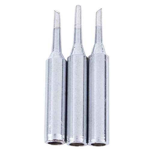 MSCHENZW Lot de 3 pointes de fer à souder biseautées 900M-T-2C 60 W 2 mm de largeur 43 x 6 mm