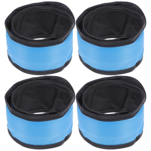 Milisten 4 Stück Pferde Knöchelriemen Leggings Pferdebedarf Reitzubehör LED Pferde Beinwickelriemen Reiter Pferdebeinriemen Pferdebeinwickelband LED Beinriemen Tuch