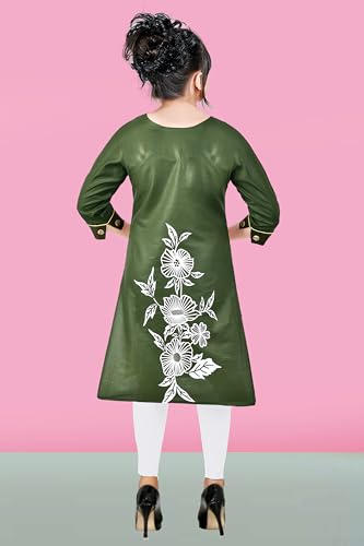 Image of Sevgi Girl's Floral Print Rayon Kurti