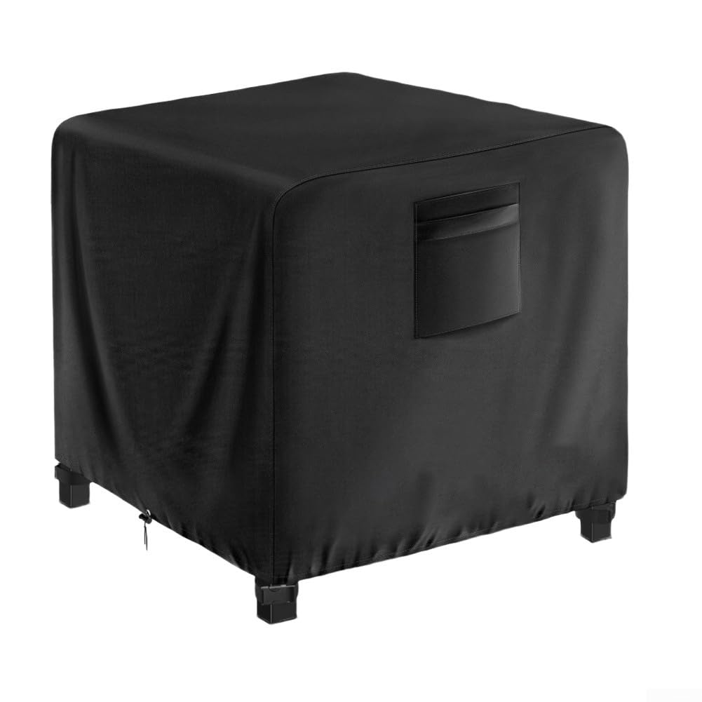 Fire Pit Cover, Square, 72 x 72 cm, Robust, 420D Fabric with Buckles for Outdoor Protection in Winter (420D)