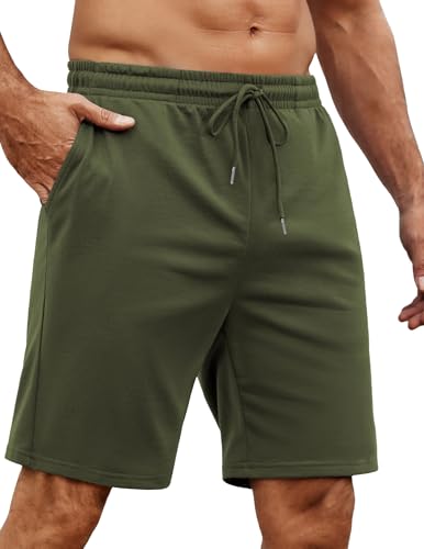 COOFANDY Men's Athletic Running Shorts with Pockets 7" Gym Workout Shorts