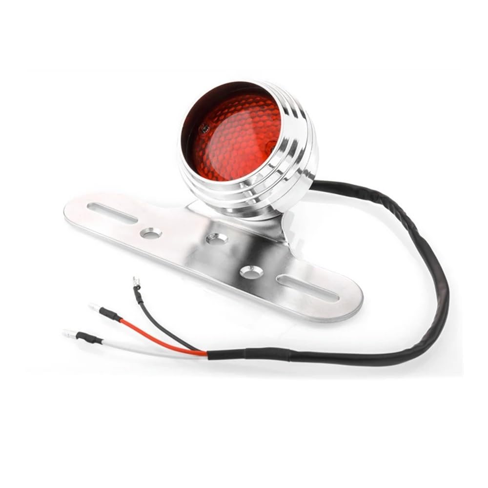 lampada stop moto Fanale Posteriore Per Moto, Luce Freno Con Supporto Targa, Luce Di Marcia Integrata, Fanale Posteriore A LED Universale Con Supporto