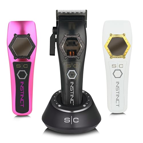 Image of Stylecraft Instinct Professional IN2 Vector Motor Cordless Hair Clipper | Intuitive Torque Control, 3 Modular Lids, Up to 11,500 RPM, Bulk Removal, Superior Blending