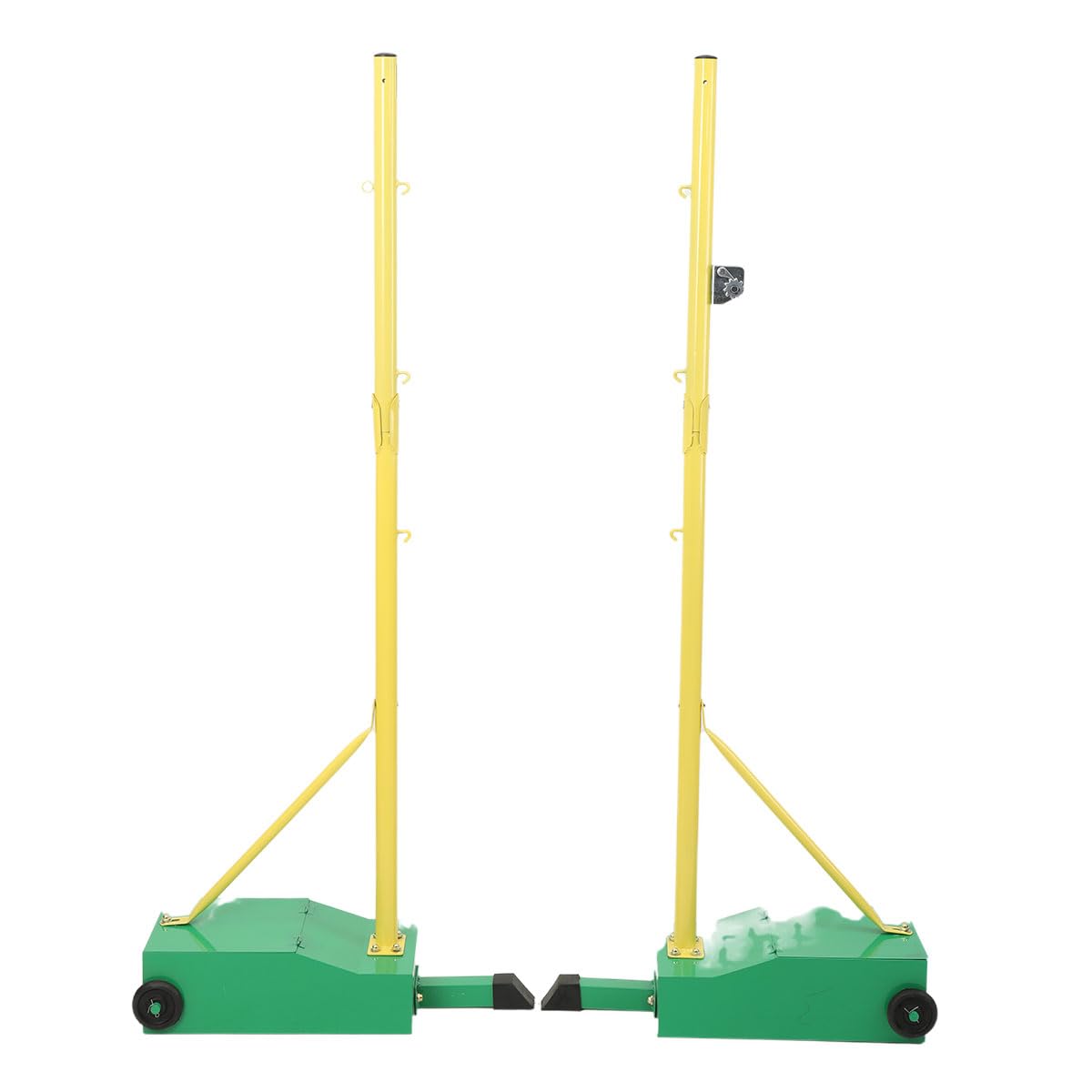 Support de Filet de Badminton Portable, Support de Badminton Mobile sur roulettes, poteaux de Badminton intérieur/extérieur avec Base/Filet lesté, pour Entraînement Sportif