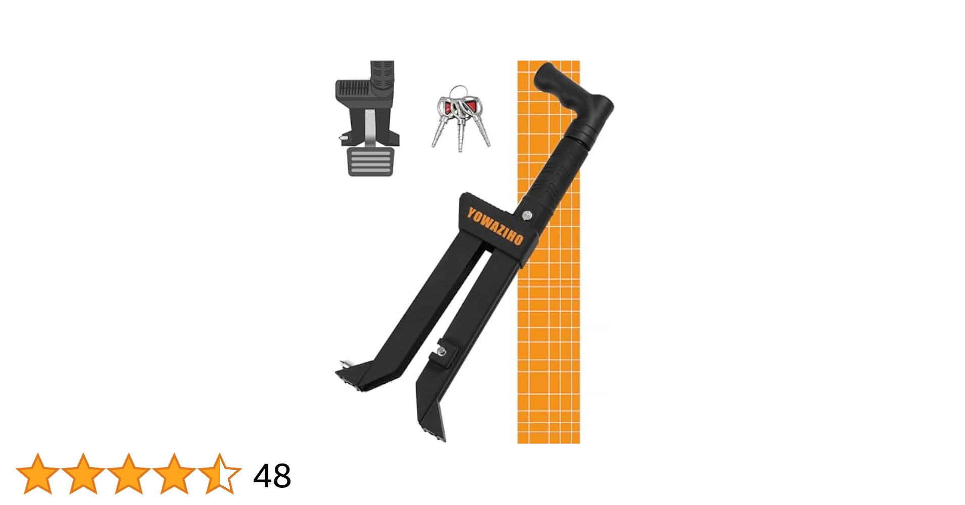 Amazon.co.jp: YOWAZIHO ペダルロック 盗難防止 車 併用可