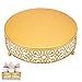 Soporte Tartas de Boda, Soporte Redondo Tartas de Boda, Soporte de Pastel de Metal, Fácil Limpiar Reutilizable, para Bodas, Fiestas, Fiestas Té, Fiestas Cumpleaños (Dorado)