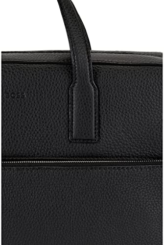 BOSS Heren Crosstown S doc case aktetas van Italiaans leer met logo in reliëf grootte, zwart 1, One size - Image 8