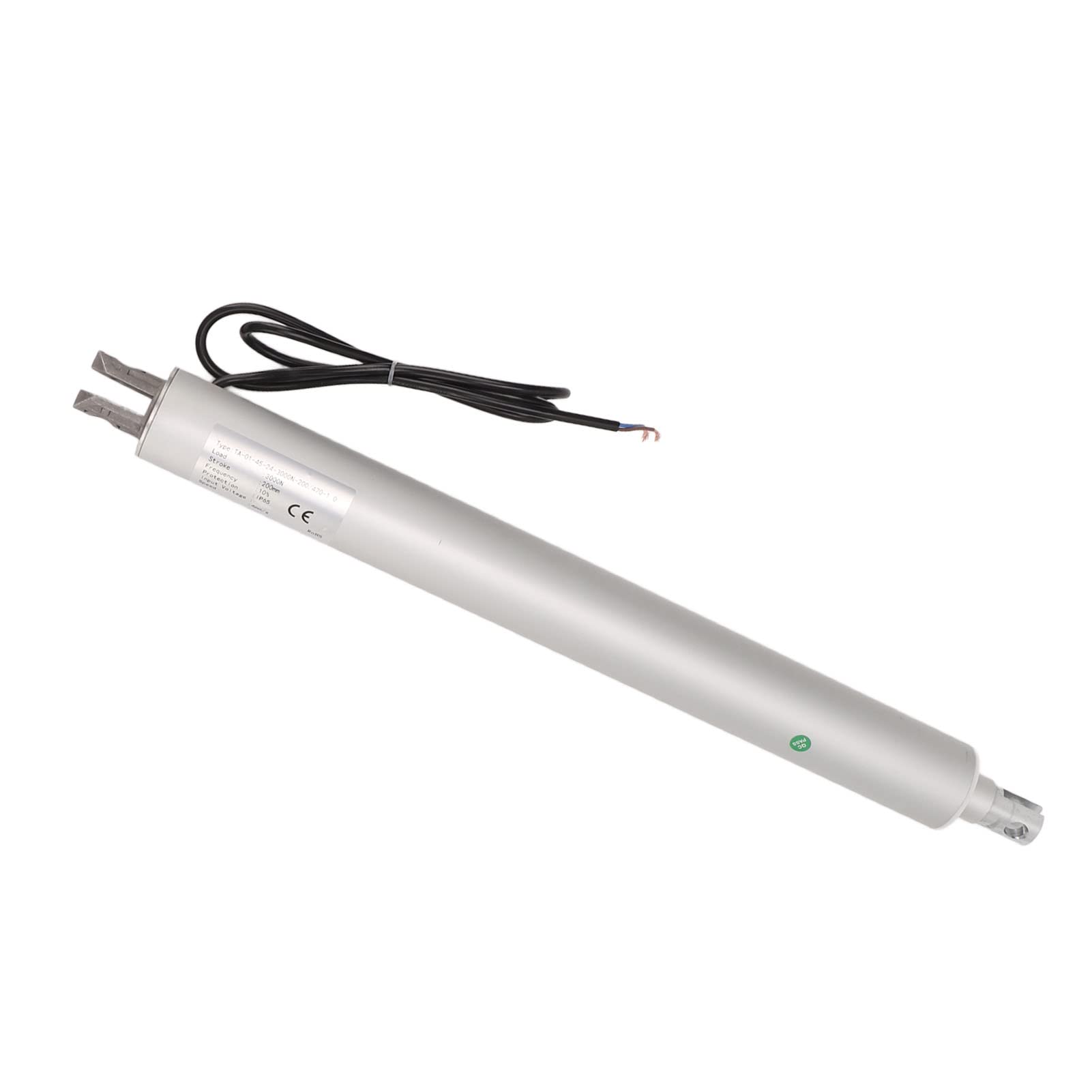 Rurowy Siłownik Elektryczny Siłownik Ruchu Liniowego ze Stopu Aluminium 3000N Skok 200 Mm IP65 dla Przyczepy Kempingowej Dach Kempingowy Łóżko Medyczne Podnośnik Rozkładany (24V)