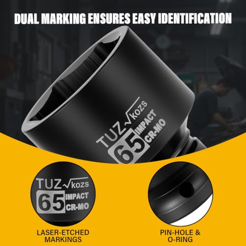 Image of 1 Inch Drive 65mm Standard Metric 6 Point CR-MO Impact Socket