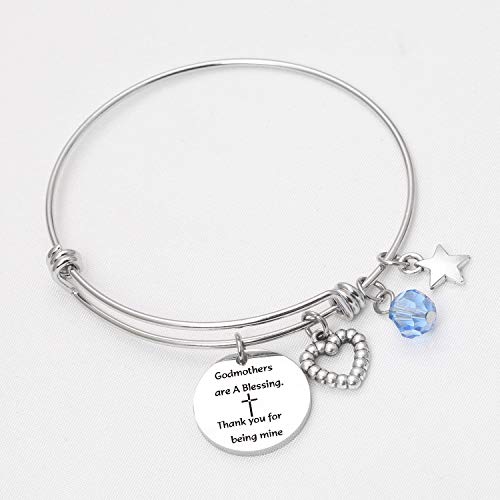 Image of De&ai Godmother Appreciation Bracelet, Jewelry for Godmother Birthday Mothers Day Christmas Christening Gift