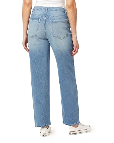 WallFlower Women's Fearless Curvy Super High-Rise Retro Straight 30" Insta Vintage Juniors Jeans2