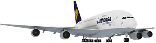 1:100 Papel A380 German Lufthansa Airlines Modelo de avión Simulación Modelo de Aviación Modelo de Aviación Kits de Aviación para Colección y Regalo