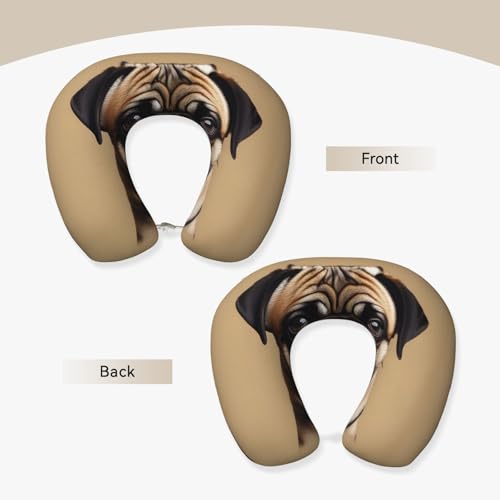 Almohada ergonómica de viaje con foam viscoelástico miniatura 3