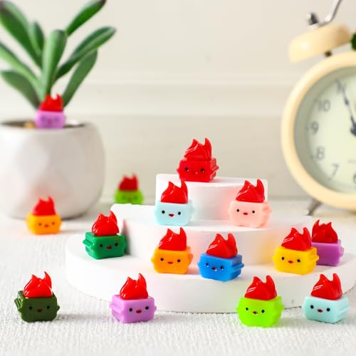 Simgoing 50 Pcs Mini Resin Dumpster Figurines Bulk Miniature Resin Trash Shape Mini Dumpster Desk Accessories Funny Employee Appreciation Gifts for Office Coworkers Teacher Nurse (Bright Colors)