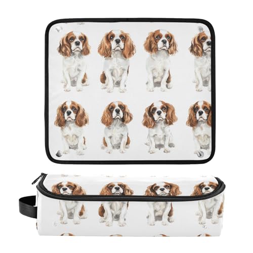 Estuche 2 en 1 para planchas de pelo y rizador con alta capacidad miniatura 3