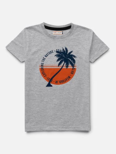Image of HELLCAT Boys Round Neck Printed Blended Cotton Tshirt -Combo Pack of 3