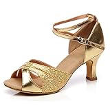 Ocasión: adecuado para diferentes ocasiones, latino, vals, rumba, salsa, vaquero, samba, eventos de baile y concursos de baile. También se pueden usar como zapatos de vestir formales para interiores en bodas, galas y bailes