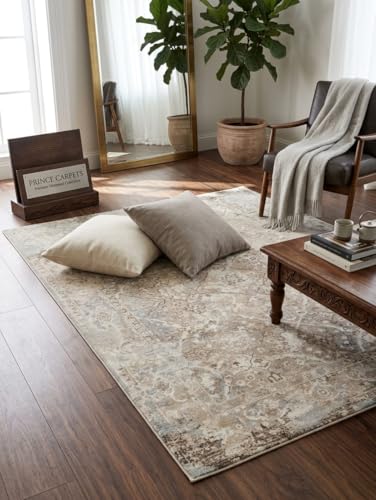 Image of 9x12 Feet (270x360 CM) Carpet for Living Room Hall & Drawing Room - Charcoal Multi Modern Abstract Geometric Silk-Touch Luxury Hotel-Style Washable Anti-Skid Turkish Area Rug